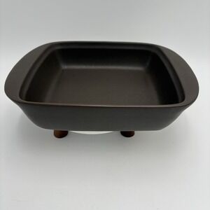 Noritake ColorWave Square Casserole Graphite Chocolate Brown‎ Discontinued